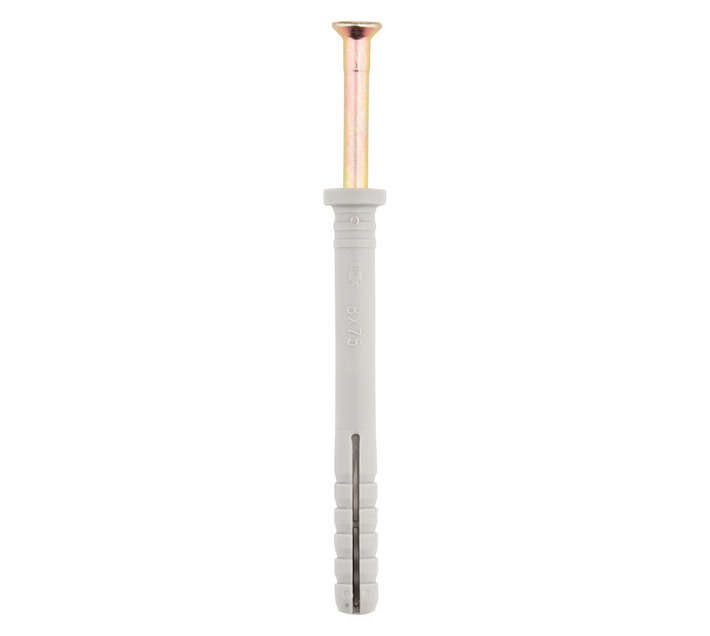Safe Top 50 x Nylon Nail In Anchors (8 x 75mm)