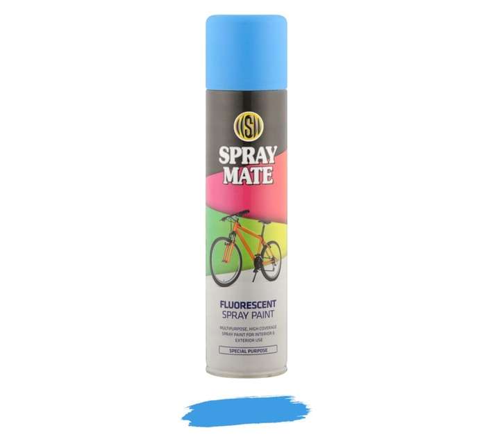 Spraymate Spray Paint - Fluorescent Blue (250ml)