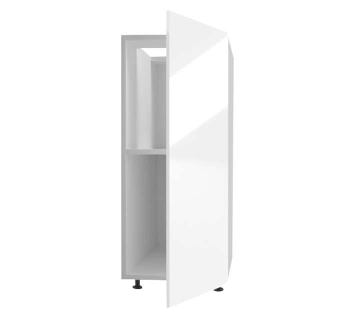 Home and Kitchen Base Unit Gloss Cabinet - White (300mm)