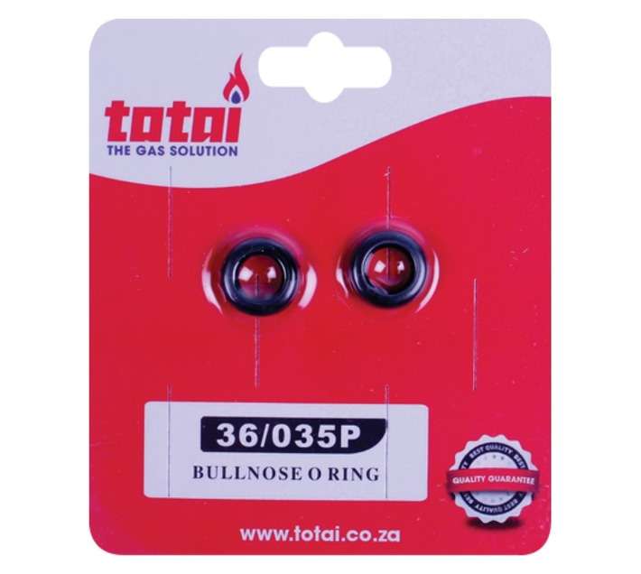 Totai 36/035P 2 x Bullnose O-Ring - Black