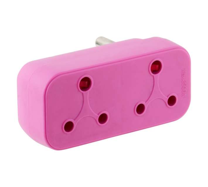 Powerworx Adaptor 2 x 16amp - Purple