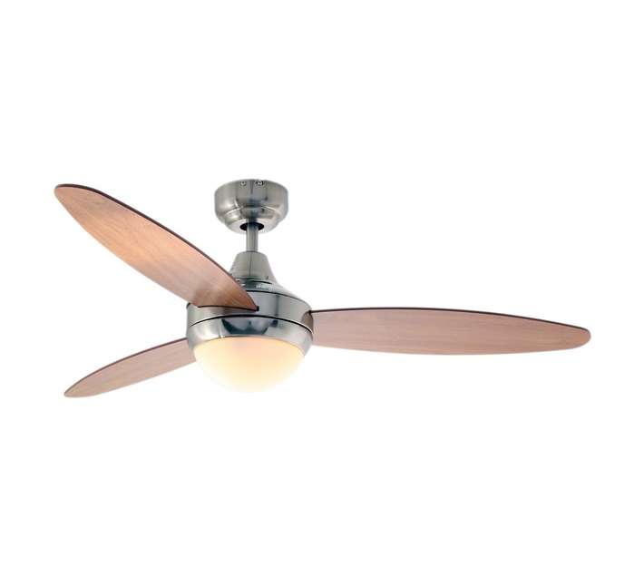 Eurloux Swirl Ceiling Fan with Light - Antique Brass