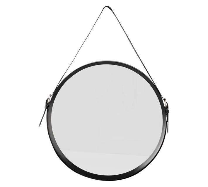 Design House Round Rope Mirror - Black (510mm)