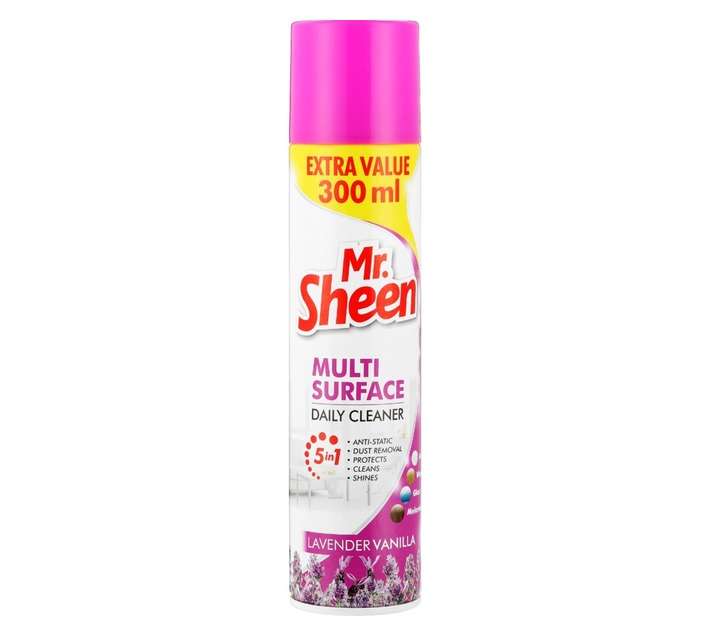 Mr Sheen Clean and Shine Lavendar and Vanilla Spray (275ml)