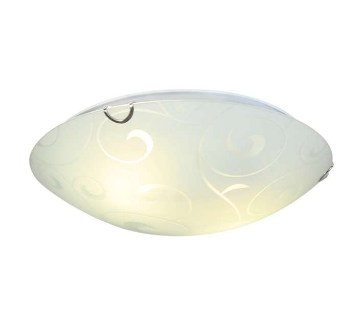 Eurolux Floral Pattern Ceiling Light - White (40W)
