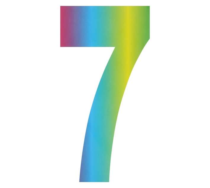 Inta Safety Number It Numeral 7 Rainbow