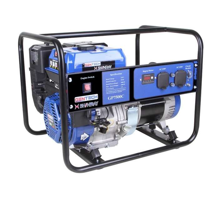 Gentech 6.5kVA Petrol Recoil Start Generator