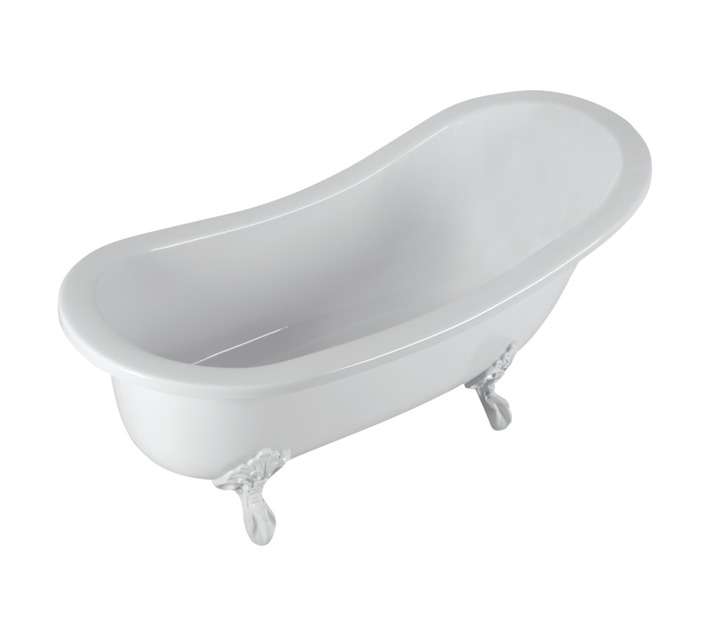 Solo Sanitary Ware Devon Slipper Freestanding Bath - White (1700 x 540 x 780mm)