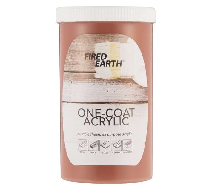 Fired Earth One Coat Paint - Brick Red (1L)