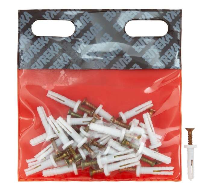 Eureka 6Q10 5 x 25mm Nail In Rimmed - White (30 Pack)