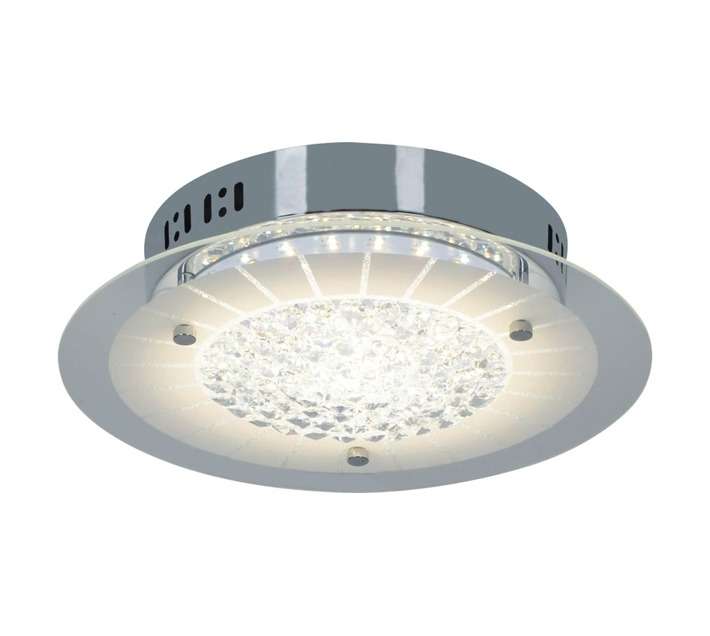 Radiant JY0018 Round LED Crystal Ceiling Light - Chrome/Silver (280mm)