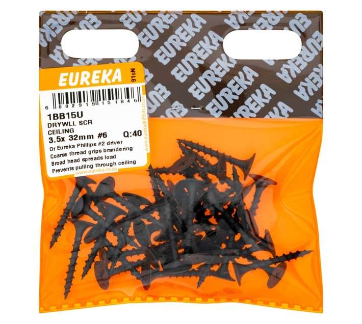Eureka 40 x Drywall Screws (32 x 3.5mm)