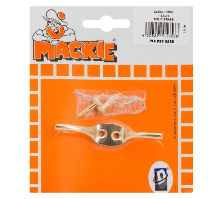 Mackie Hook Cleat - Solid Brass