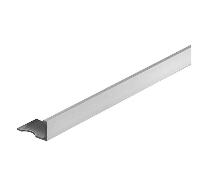 M-Trim Aluminium Straight Edge Trim - Silver (2500 x 12mm)