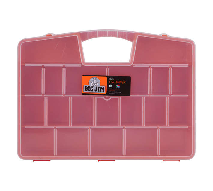 Big Jim Standard Organiser - Orange/Clear (460mm)