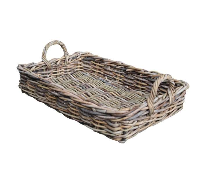 Home and Kitchen Large Rectangular Tiger Basket (500 x 350 x 100mm)