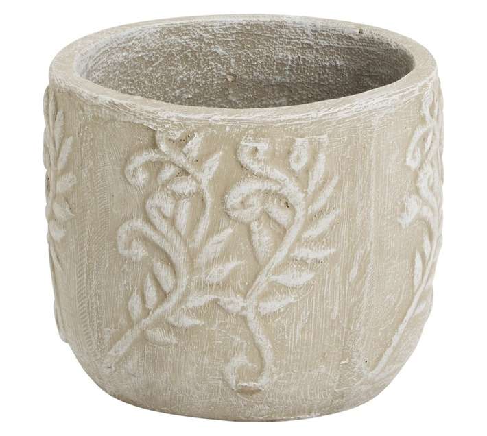 Small Roman Pot - White