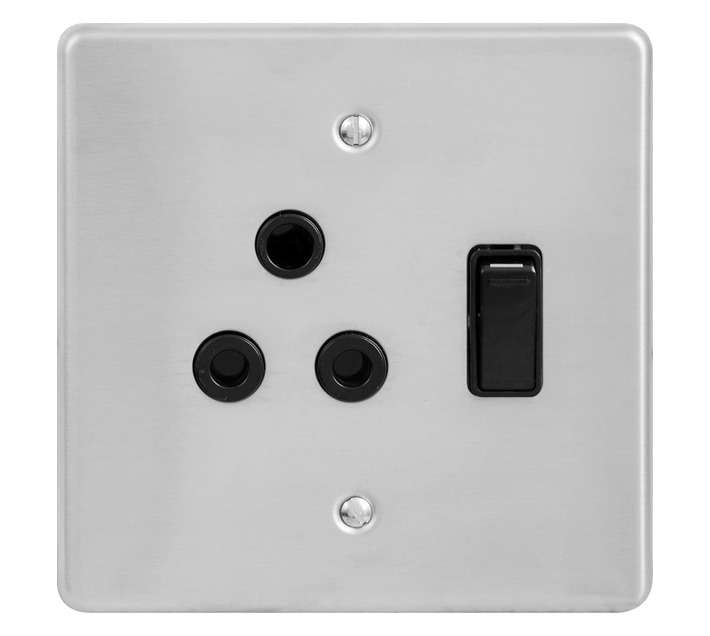 Lesco 4x4 Single Black Socket - Stainless Steel