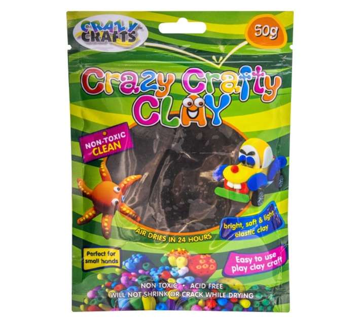 Crazy Crafts C50BK Crafty Clay - Black (50g)