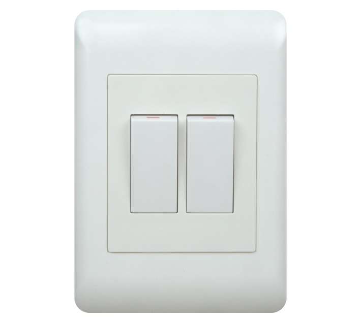 DH DHW42W2/1 2 Lever 1 Way Switch - White (50 x 100mm)