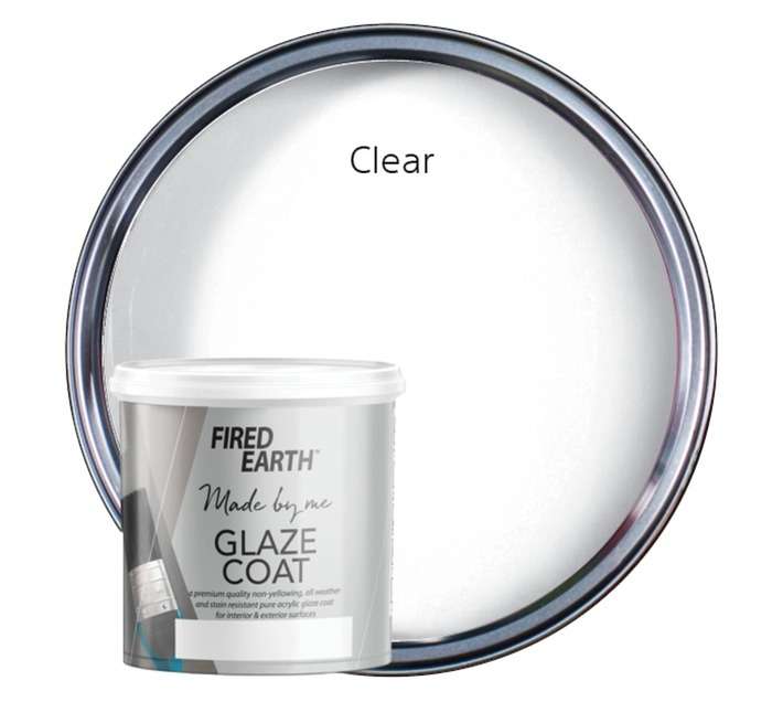 Fired Earth Glaze Coat Gloss Paint - Clear (1L)