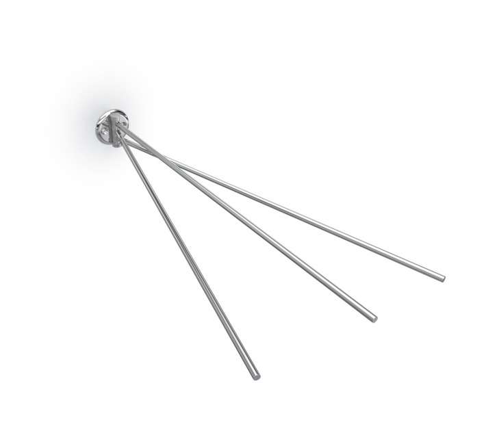 Home and Kitchen Stainless Steel Swivel Rail (60 x 50 x 420mm)