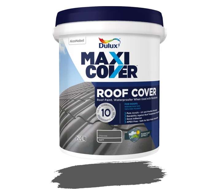 Dulux Maxicover Roof Cover - Charcoal (20L)