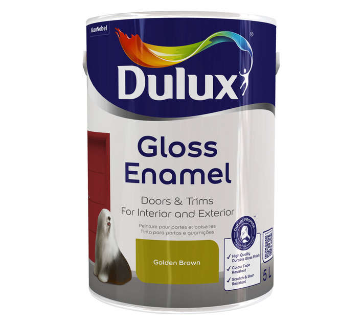 Dulux Gloss Enamel - Golden Brown (5L)