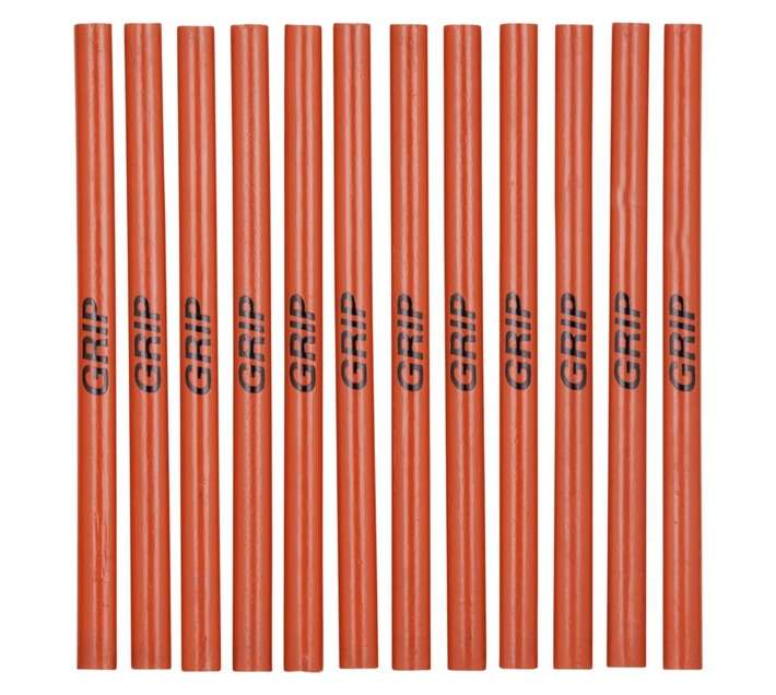 Grip GS151045 12 x Carpenters Pencils (250 x 90 x 21mm)