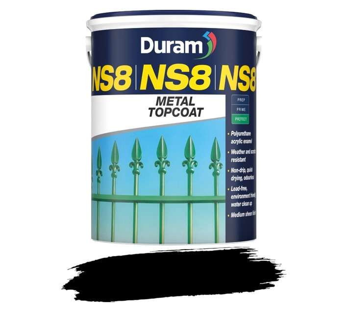 Duram NS8 Metal Topcoat - Black (5L)