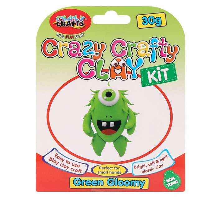 Crazy Crafts Gloomy Clay Kit - Green (30g)
