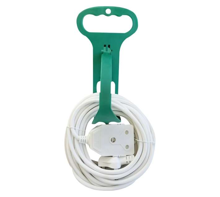 10A Double Janus Extension Lead - White (10m)