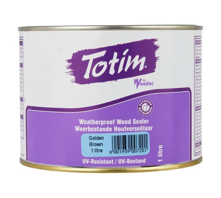 Woodoc Totim Exterior Wood Sealer - Golden Brown (1L)