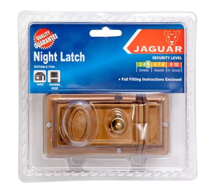 Night Latch Door Lock - Champagne Gold