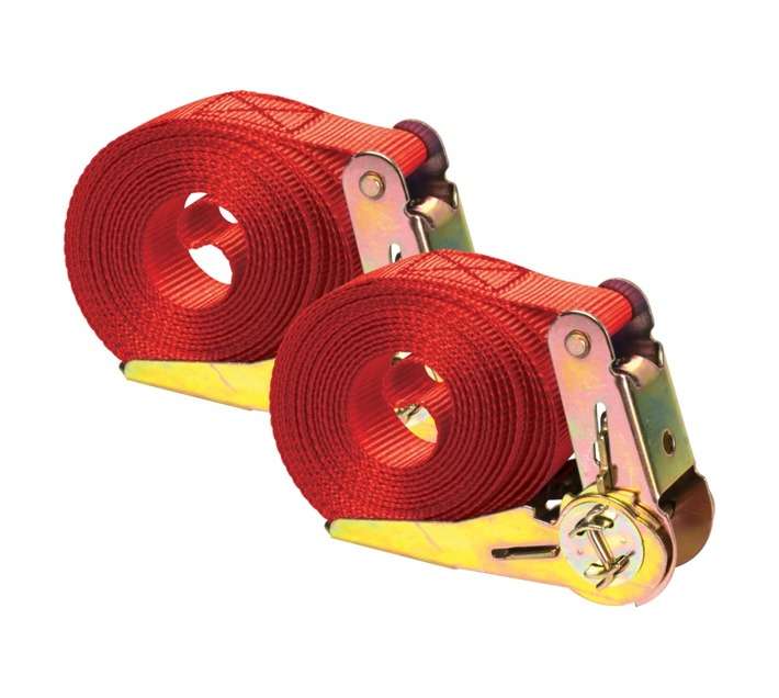 RATCHET TIE DOWN SET 25MMX5M 2PCE