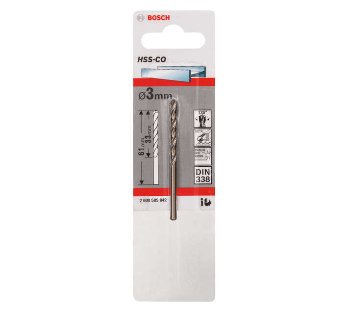 Bosch HSS 3 x 33 x 61mm Drill Bit