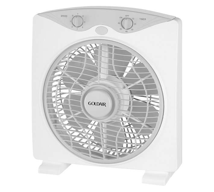 Goldair 42010A Slimline Box Fan - White (250mm)