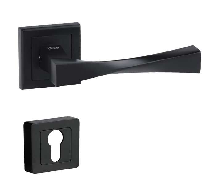 Yale Verona Cylinder Door Handle - Matt Black