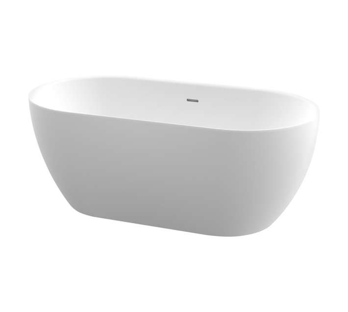 Lusso Ella Freestanding Bath - White (1430 x 740 x 560mm)