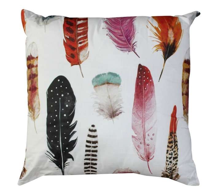 Design House Feathers Scatter Cushion - White (600 x 600mm)