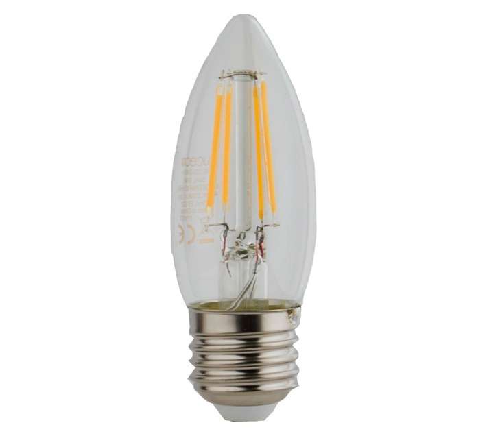 Luceco E27 Filament Dimmable Candle Lamp - Warm White (4w)