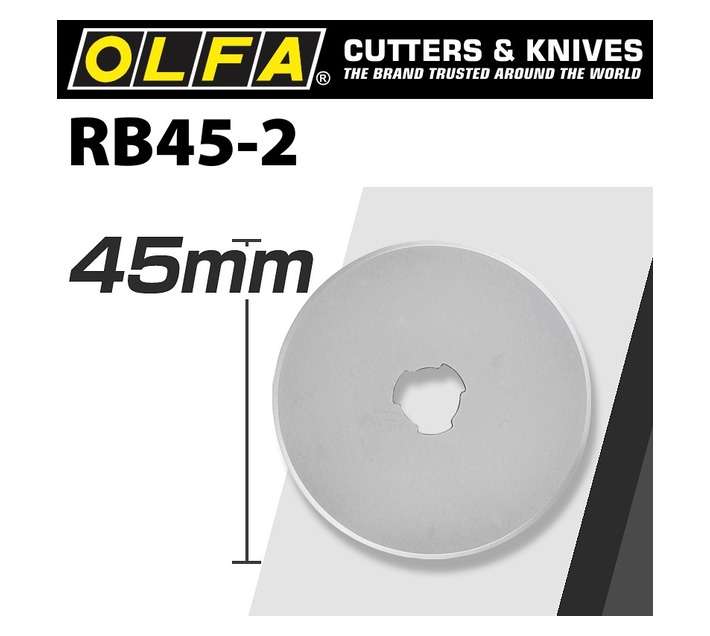 Olfa 2 Pack Rotary Cutter Blades (45mm)