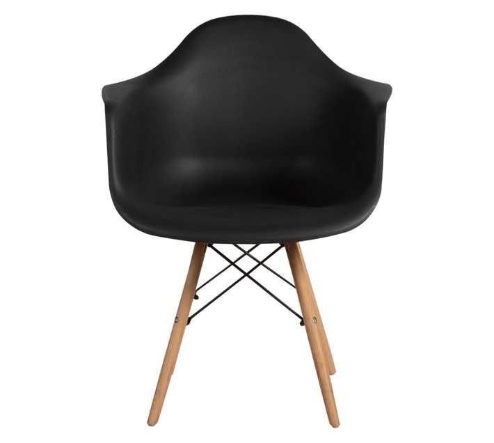 GOF Sophia Plastic Chair - Black (460 x 500 x 830mm)