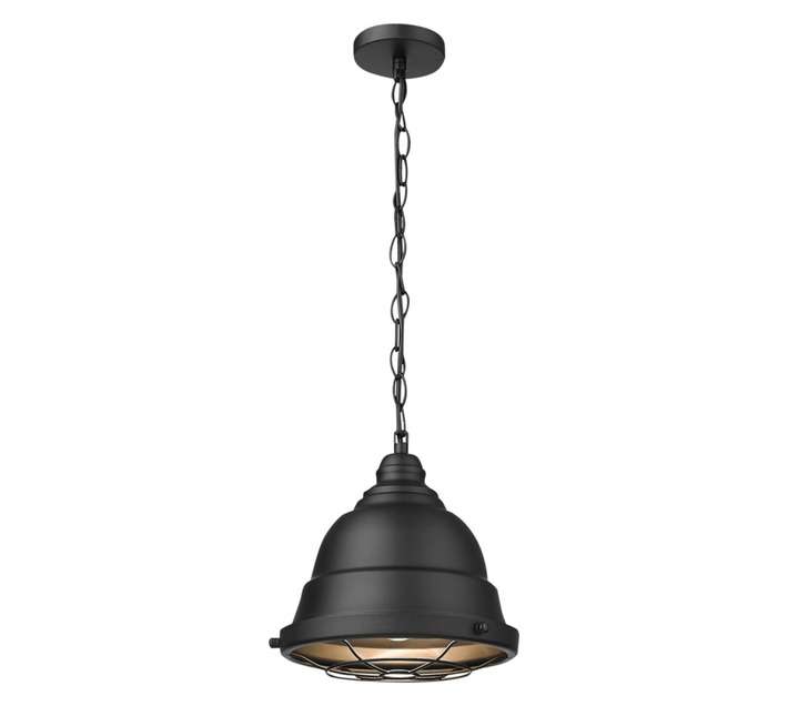 Bright Star Lighting 1 Light Nautical Pendant - Black (60W)