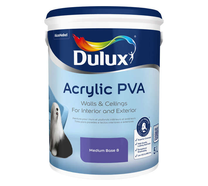 Dulux Acrylic PVA Medium Base 8 (5L)
