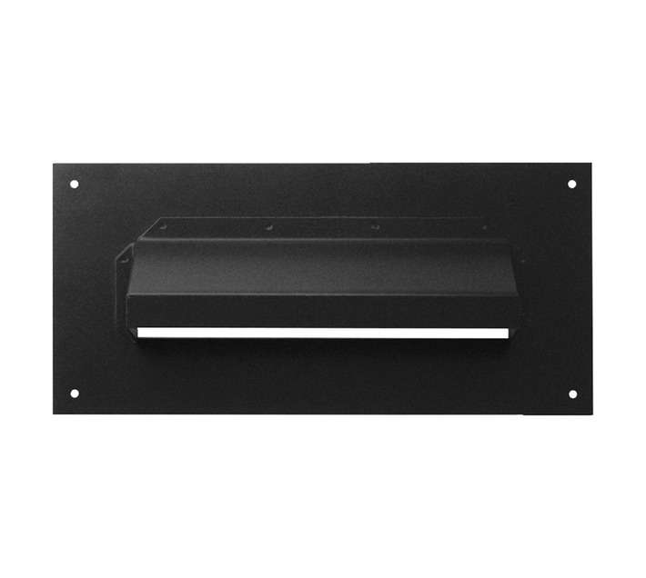 Euro Brass Letter Plate Hood - Black