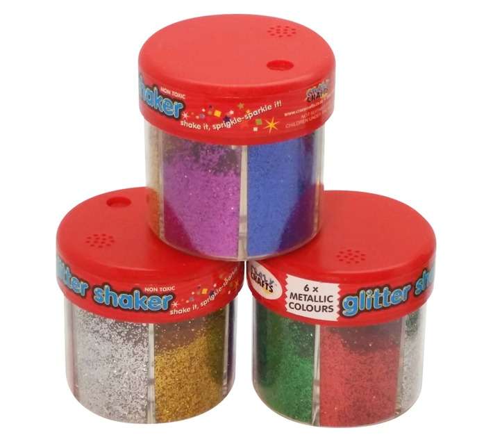 Crazy Crafts Metallic Colour Glitter Shakers (60g)