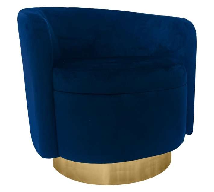 KC Furn Regal Swivel Sofa Chair - Gold (740 x 690 x 725mm)