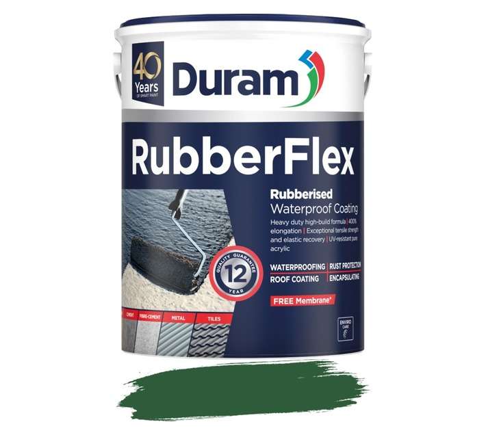 Duram Rubberflex Waterproofing - Green (5L)