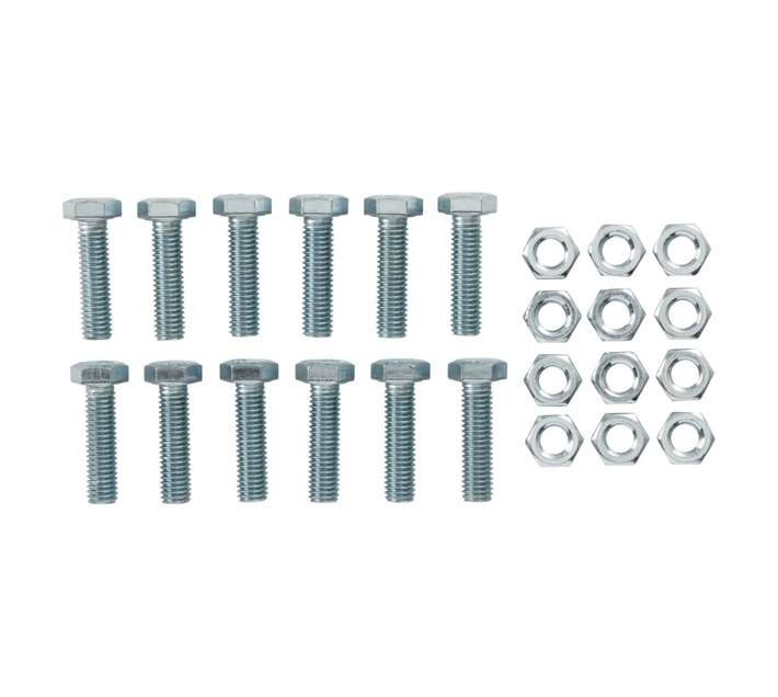 Eureka 8 x 30mm Galvanised Screw and Nut Set (12 Pack)